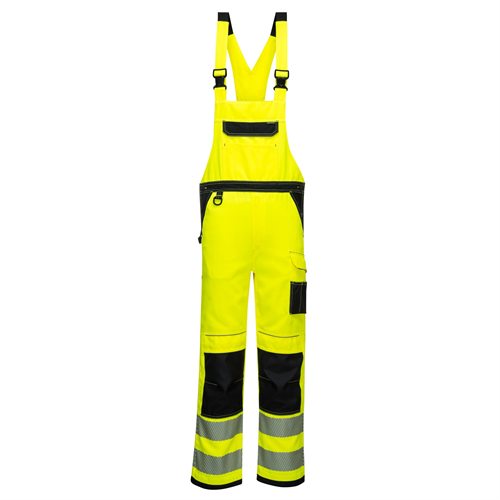 Portwest PW3 Hi-Vis Bib & Brace - Yellow/Black