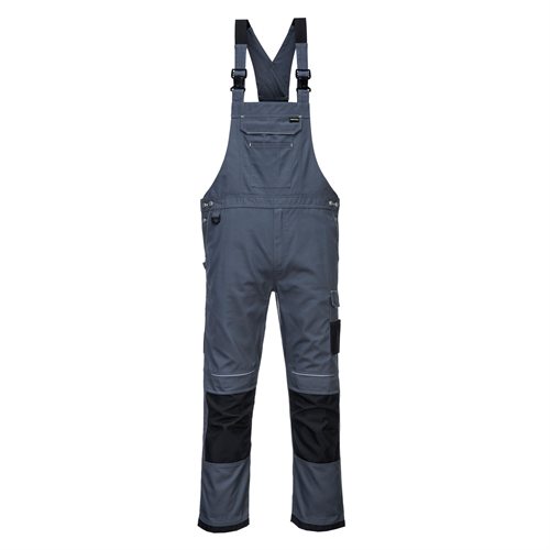 Portwest PW3 Work Bib & Brace - Zoom Grey/Black