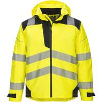 Portwest PW3 Hi-Vis Extreme Rain Jacket - Yellow/Black