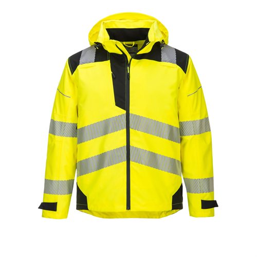 Portwest PW3 Hi-Vis Extreme Rain Jacket - Yellow/Black