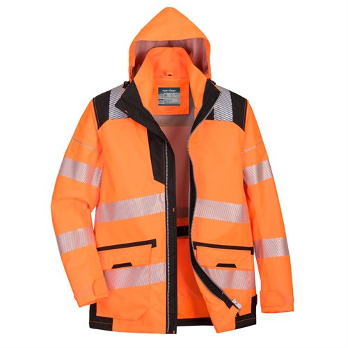 Portwest PW3 Hi-Vis 5-in-1 Jacket - Orange/Black