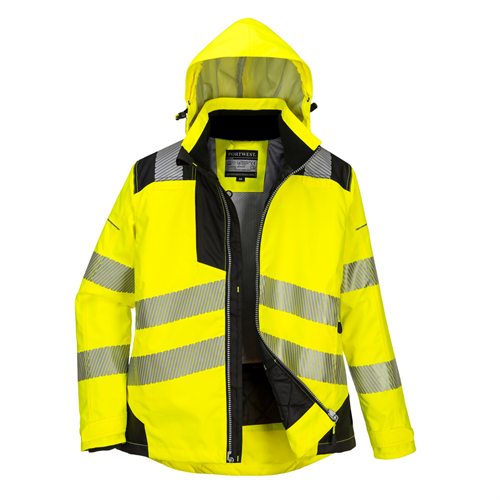 Portwest PW3 Hi-Vis Women's Winter Jacket - Yellow/Black