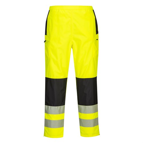 Portwest PW3 Hi-Vis Women's Rain Trouser - Yellow/Black