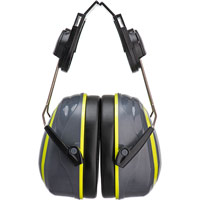 Portwest HV Extreme Ear Defenders Medium Clip-On - Grey/Yellow