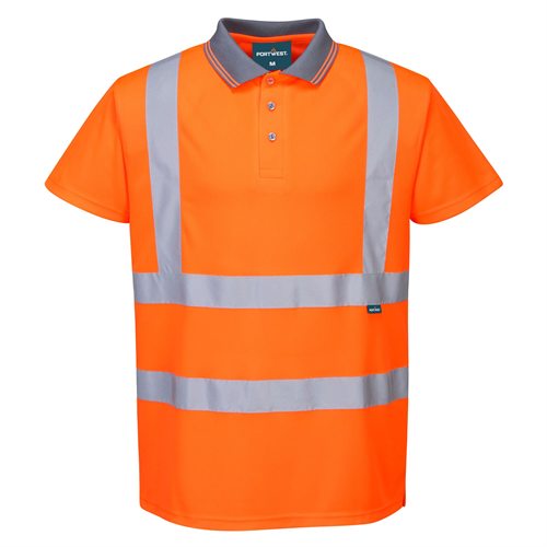 Portwest Hi-Vis Short Sleeved Polo RIS - Orange
