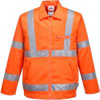 Portwest Hi-Vis Poly-Cotton Jacket - Orange
