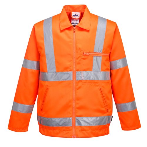 Portwest Hi-Vis Poly-Cotton Jacket - Orange