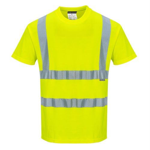 Portwest Cotton Comfort Short Sleeve T-Shirt - Yellow