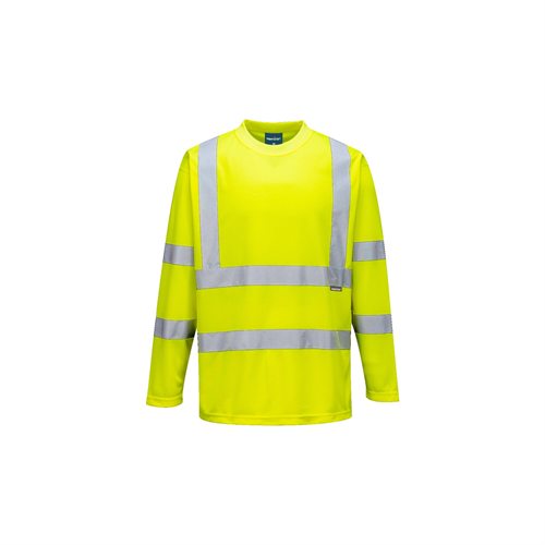 Portwest Hi-Vis Long Sleeved T-Shirt - Yellow
