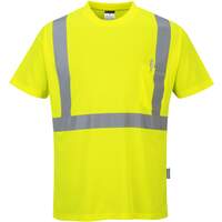 Portwest Hi-Vis Pocket T-Shirt  - Yellow
