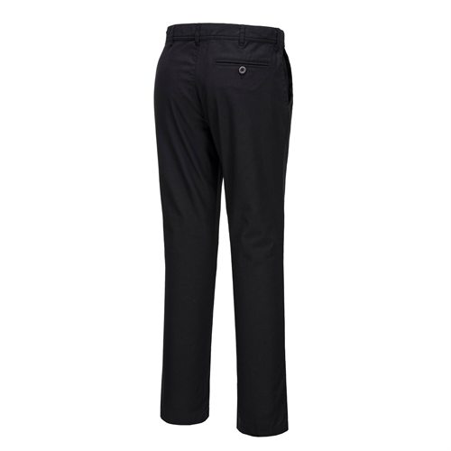 Portwest Stretch Slim Chino Trouser - Black