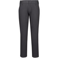 Portwest Stretch Slim Chino Trousers - Metal Grey