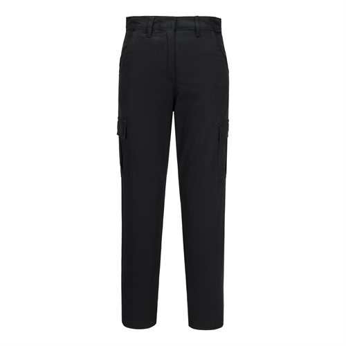 Portwest Women's Stretch Cargo Trouser - Black