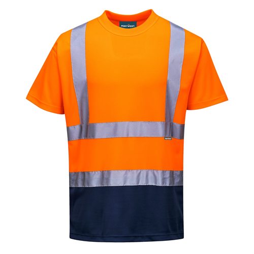 Portwest Two Tone T-Shirt - Orange/Navy