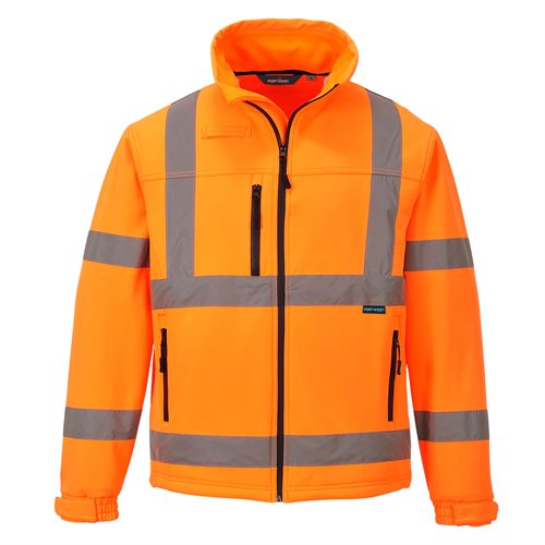 Portwest Hi-Vis Classic Softshell Jacket (3L) - Orange