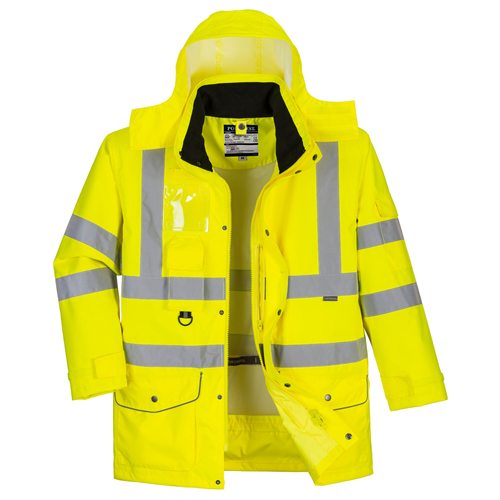 Portwest Hi-Vis 7-in-1 Traffic Jacket - Yellow
