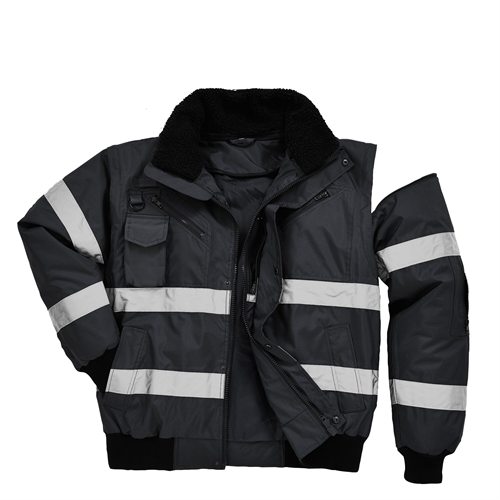 Portwest Iona 4-in-1 Bomber Jacket - Black