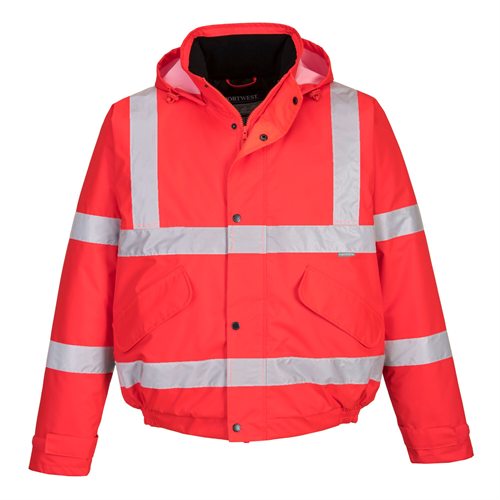 Portwest Hi-Vis Bomber Jacket - Red