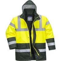 Portwest Hi-Vis Contrast Traffic Jacket - Yellow/Green