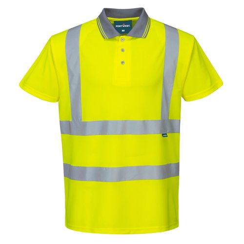 Portwest Hi-Vis Short Sleeve Polo - Yellow