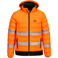 Portwest Hi-Vis Ultrasonic Heated Tunnel Jacket - Orange/Black