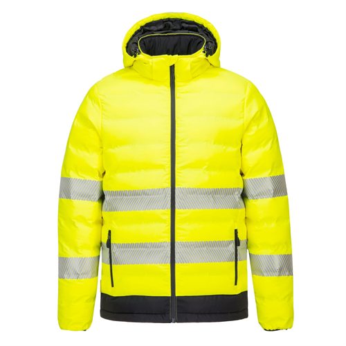 Portwest Hi-Vis Ultrasonic Heated Tunnel Jacket - Yellow/Black