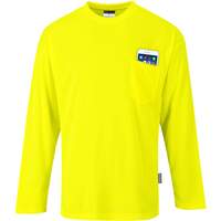Portwest Day-Vis Pocket Long Sleeve T-Shirt - Yellow