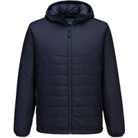 Portwest Professional Hooded Insulated Baffle Jacket - Dark Navy