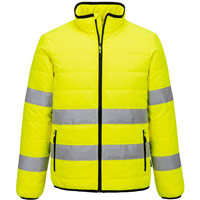 Portwest Hi-Vis Baffle Jacket - Yellow/Black