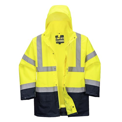 Portwest Essential 5-in-1 Two-Tone Jacket - Yellow/Navy