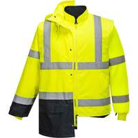 Portwest Hi-Vis Executive 5-in-1 Jacket - Yellow/Navy