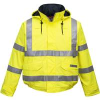 Portwest Bizflame Rain Hi-Vis Antistatic FR Bomber Jacket - Yellow