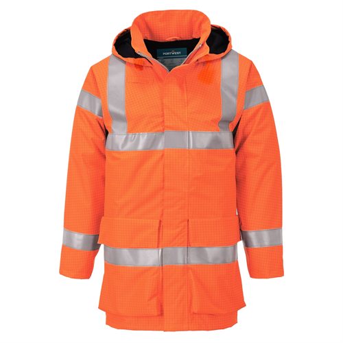 Portwest Bizflame Rain Hi-Vis Multi Lite Jacket - Orange