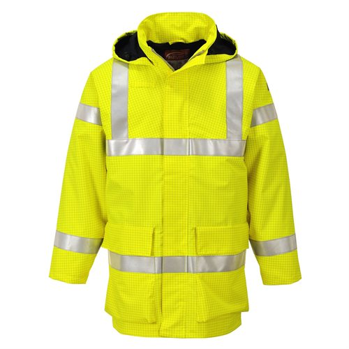 Portwest Bizflame Rain Hi-Vis Multi Lite Jacket - Yellow