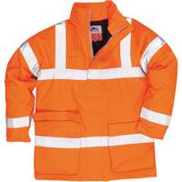 Portwest Bizflame Rain Hi-Vis Antistatic FR Jacket - Orange