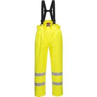 Portwest Bizflame Rain Unlined  Hi-Vis Antistatic FR Trouser - Yellow