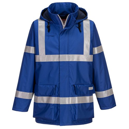 Portwest Bizflame Rain Anti-Static FR Jacket - Royal Blue