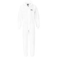 Portwest BizTex SMS Coverall With Knitted Cuff Type 5/6 - White
