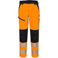 Portwest PW3 Hi-Vis Women's Stretch Trouser - Orange/Black
