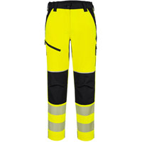 Portwest PW3 Hi-Vis Women's Stretch Trouser - Yellow/Black
