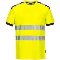 Portwest PW3 Hi-Vis T-Shirt S/S - Yellow/Grey