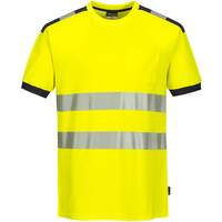 Portwest PW3 Hi-Vis T-Shirt S/S - Yellow/Grey
