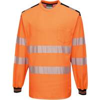 Portwest PW3 Hi-Vis T-Shirt L/S - Orange/Black