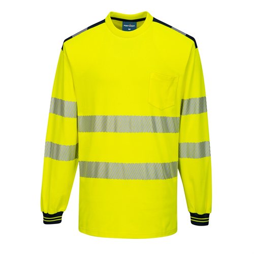 Portwest PW3 Hi-Vis T-Shirt L/S - Yellow/Black