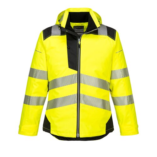 Portwest PW3 Hi-Vis Winter Jacket  - Yellow/Black