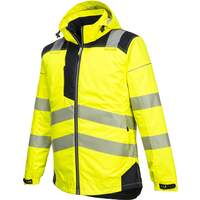 Portwest PW3 Hi-Vis Winter Jacket  - Yellow/Navy