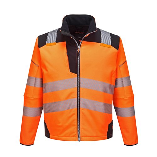 Portwest PW3 Hi-Vis Softshell Jacket - Orange/Black