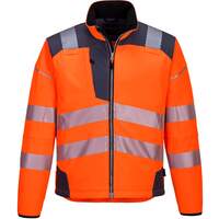 Portwest PW3 Hi-Vis Softshell Jacket - Orange/Grey