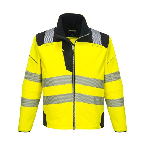 Portwest PW3 Hi-Vis Softshell Jacket - Yellow/Black