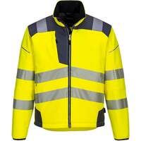Portwest PW3 Hi-Vis Softshell Jacket - Yellow/Grey